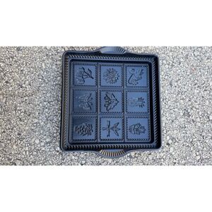 Nordic Ware English Shortbread Pan 9x9 Inches Non Stick Garden Design